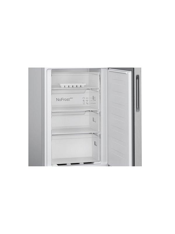 Bosch Series 2 KGN27NLEAG 50/50 Split, No Frost, 55cm Wide Fridge Freezer - Stainless Steel - Image 6